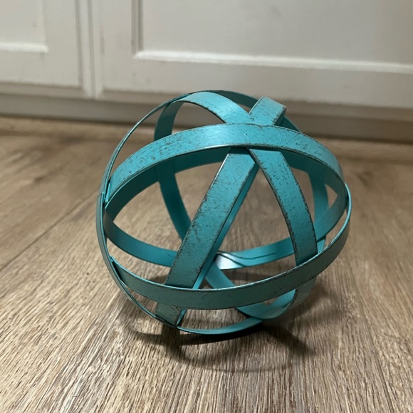 None Other - 5 for $10 - teal decorative sphere